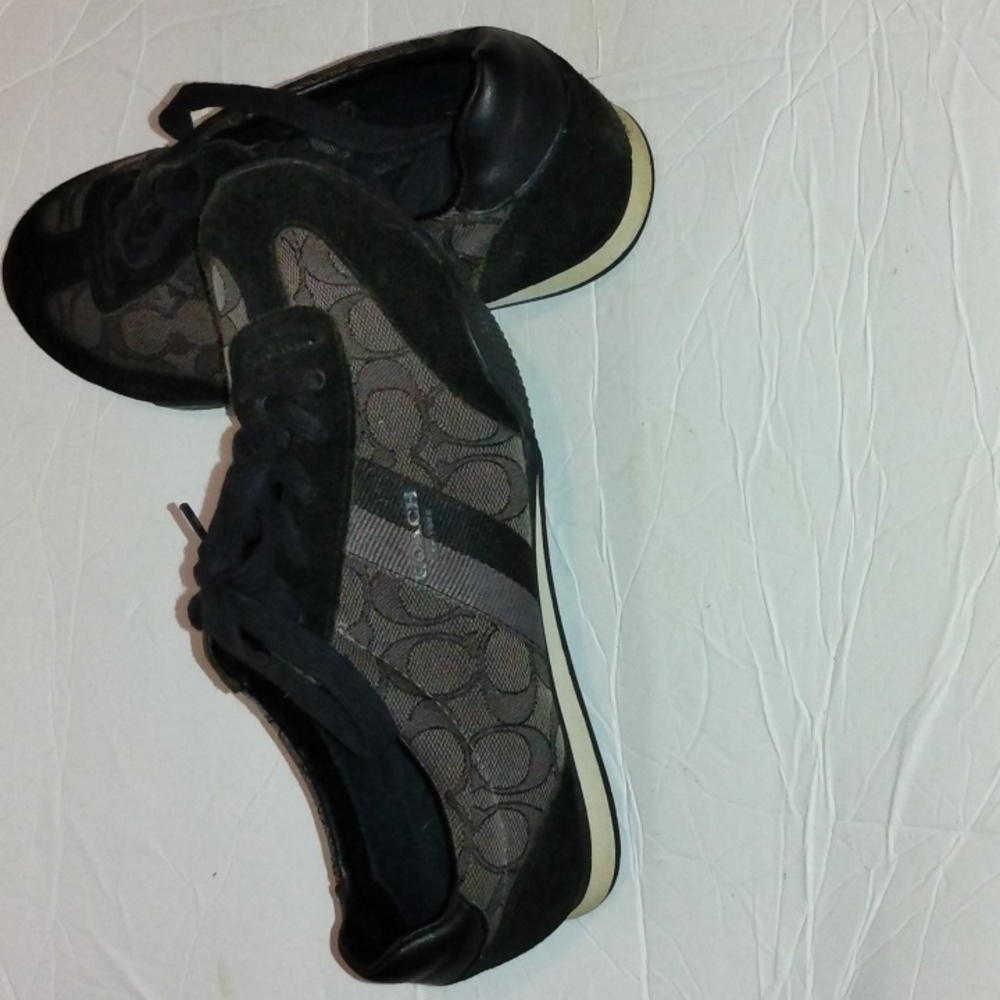 Coach signature black and grey shoes